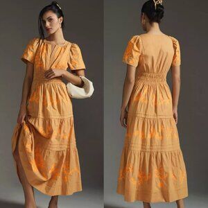 Anthropologie The Somerset Maxi Dress: Embroidered Edition